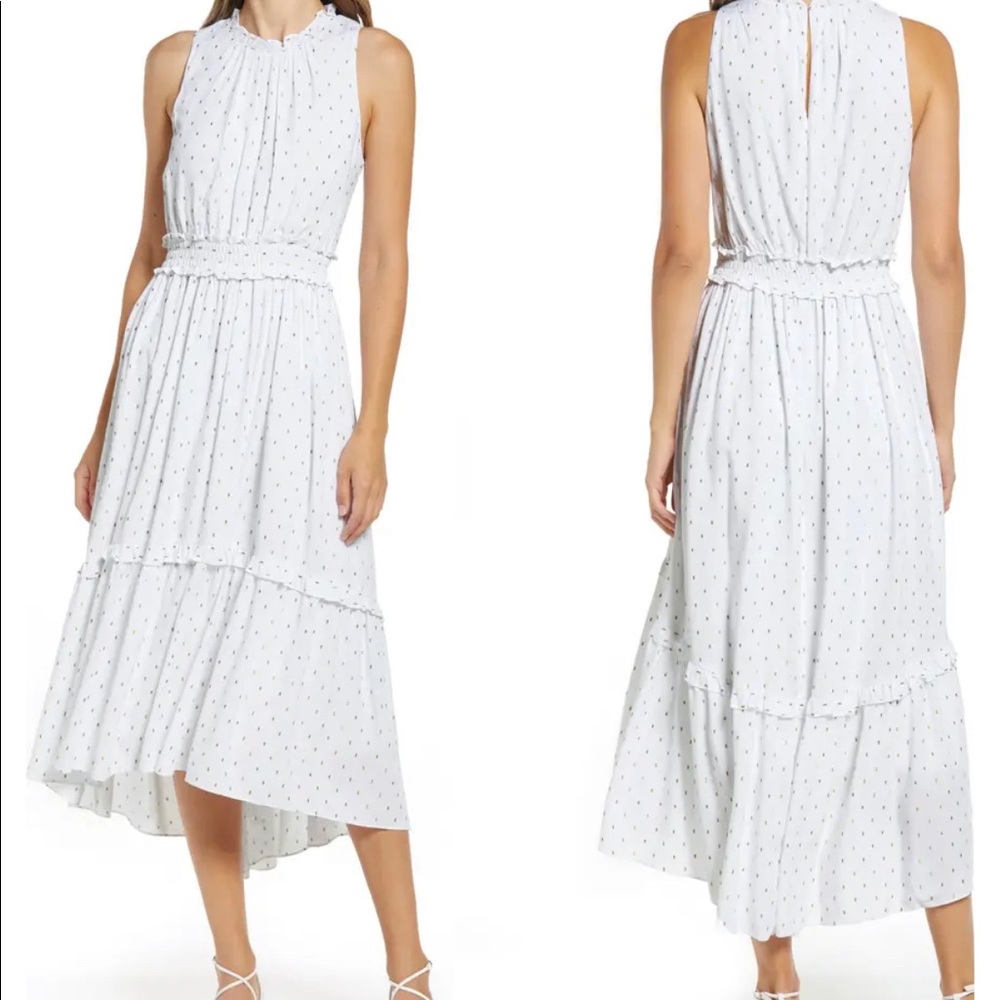 NWT $248 Lilly Pulitzer Chaya Maxi Dress Resort White Gold sz XL 14 16